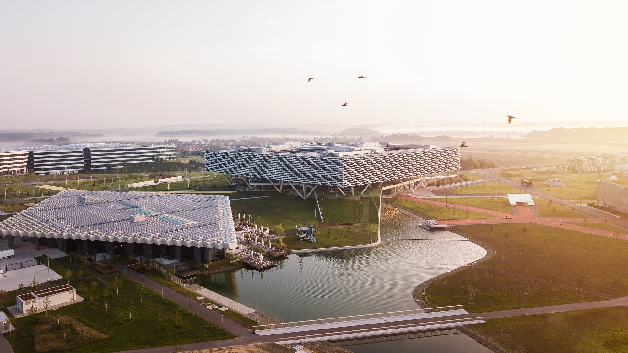 adidas and Ye fought for two years. Then ‘no one owes anybody anything’. adidas headquarters, World of Sports, Herzogenaurach, from the air.