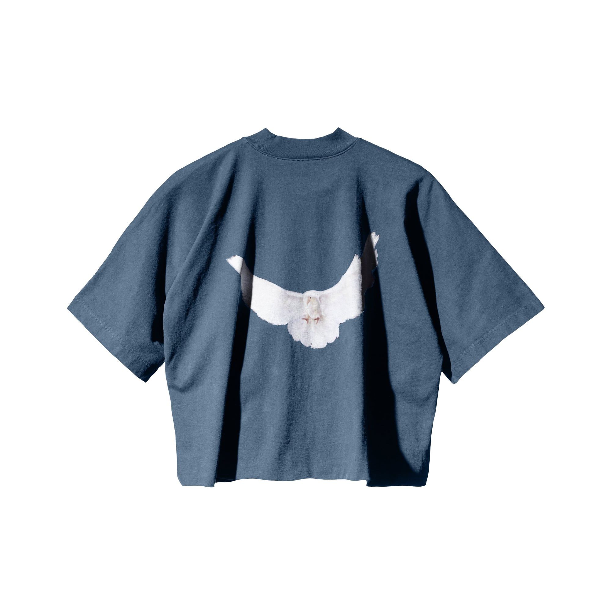 The Dove No Seam Tee came in four colours. White wasn’t one of them. Dark blue, back: the white dove.
