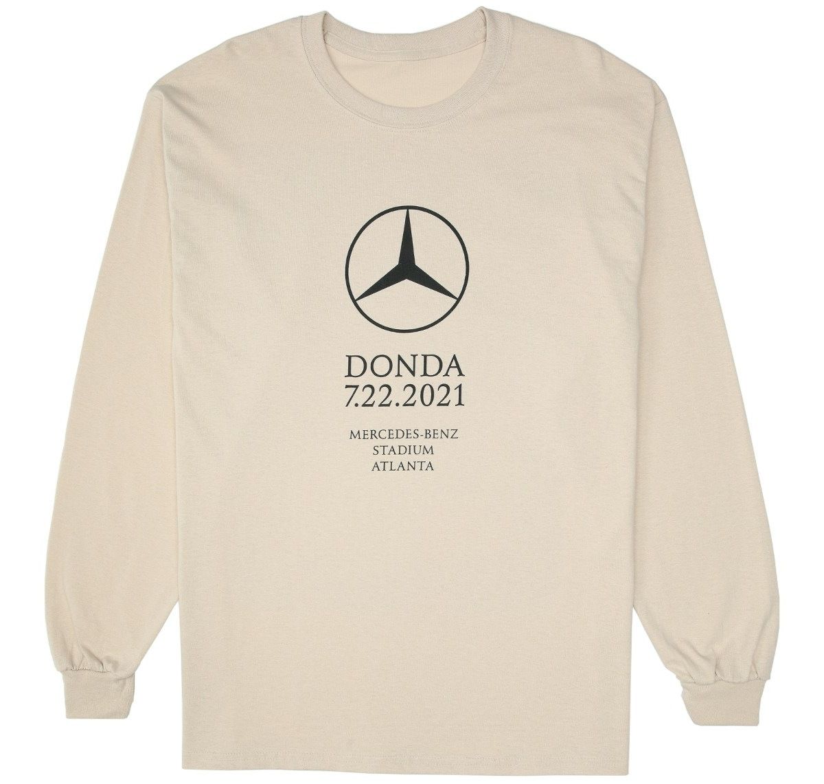 Donda merch Donda 8/5/2021 long sleeve, black (2021)