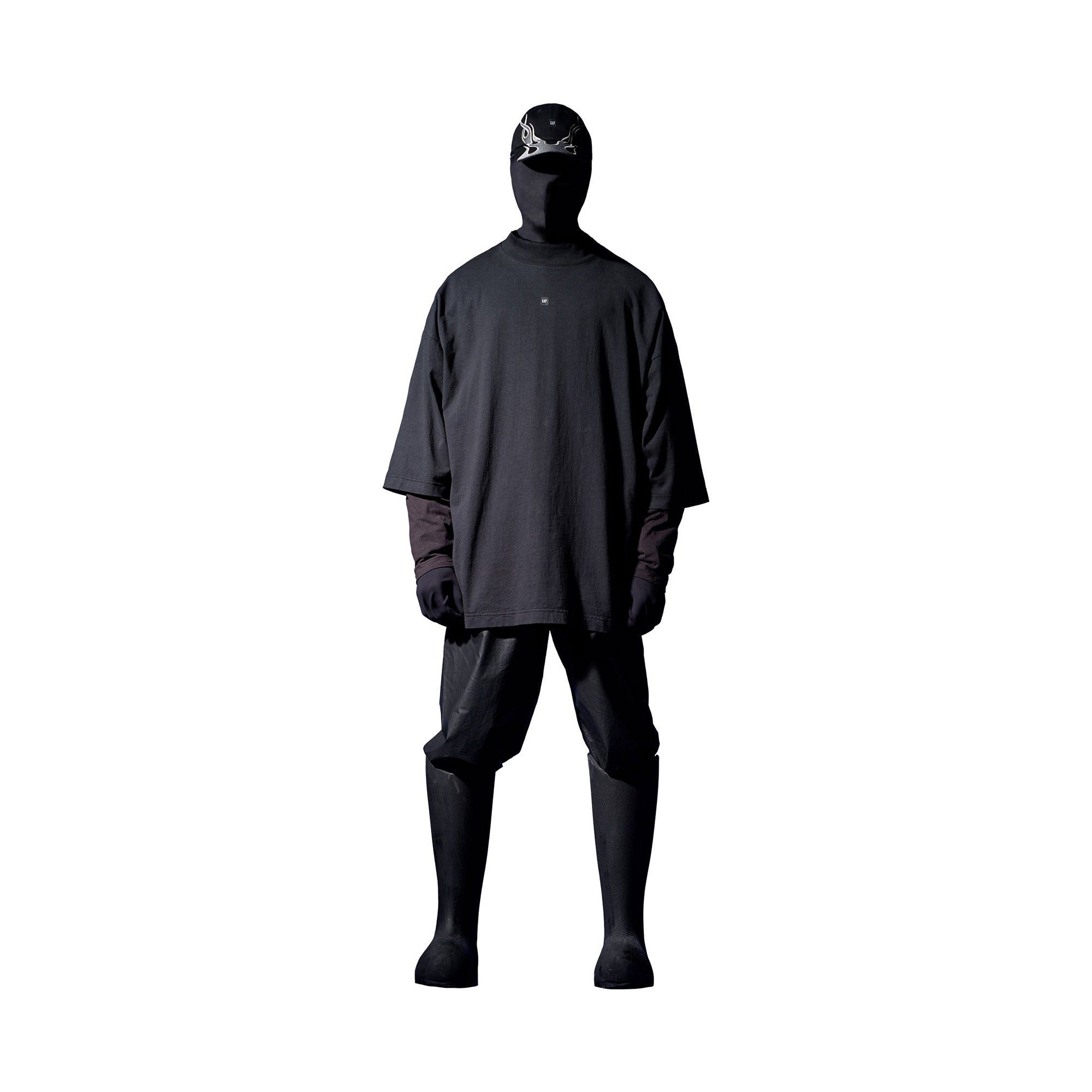 Yeezy Gap Engineered by Balenciaga paused for Uvalde, then put all 25 looks on sale. Black, Logo 3/4 Sleeve Tee.