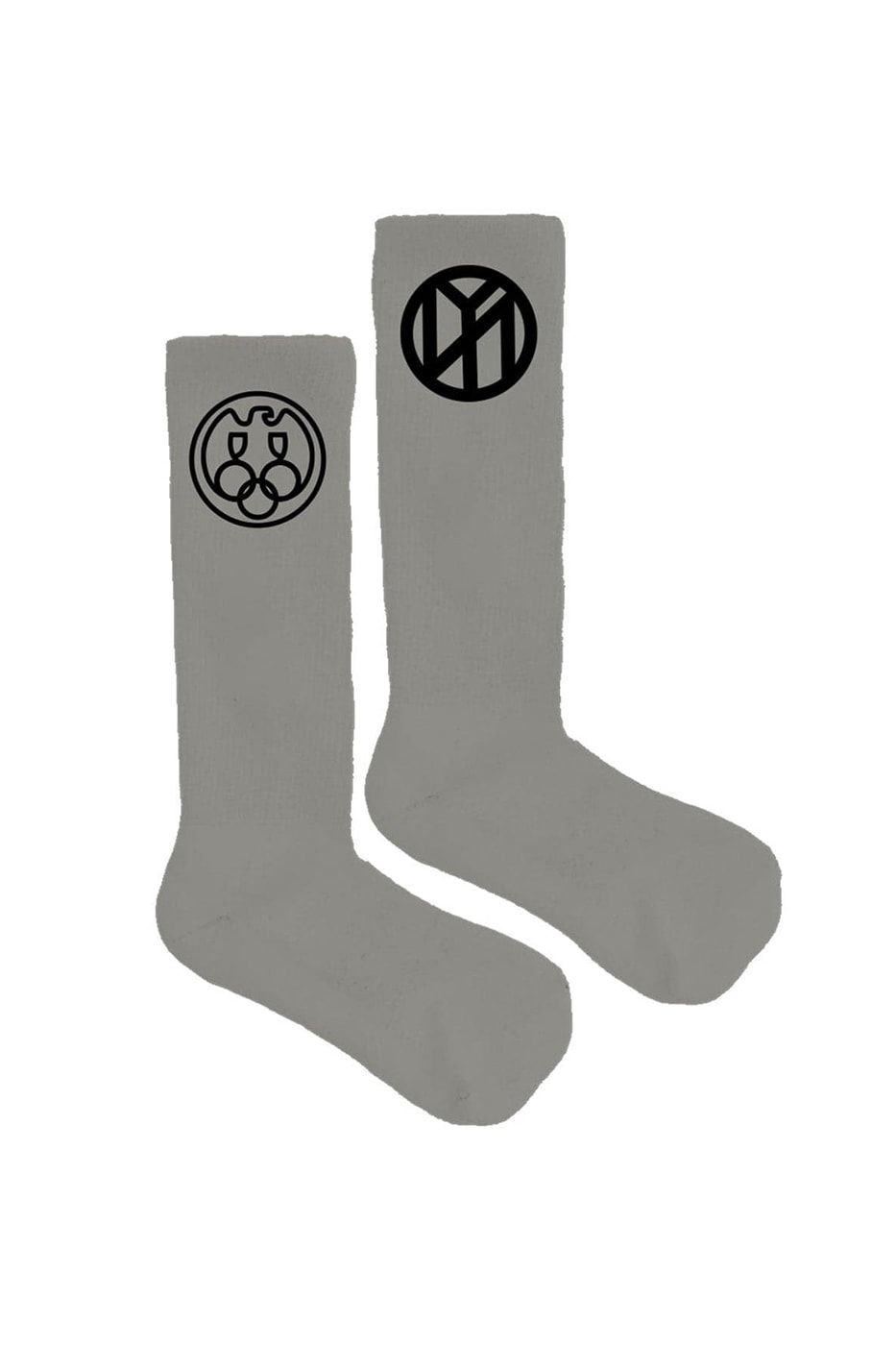 YZY also sold the Tribune sweats with the newspaper taken off. Mocha socks, the same two emblems.